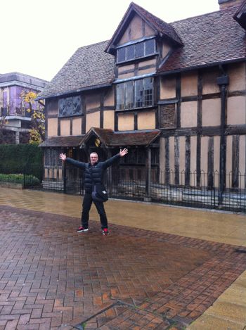 Paul at Shakespeare's house UK
