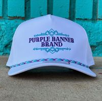 Turquoise/Purple Rope Cap