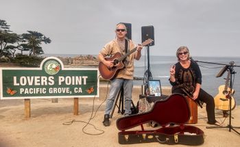 Busking at Lover's Point
