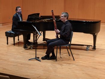 LS and Jon-Erik Chandler performing "Ottatonico" at Drinko Hall, Cleveland State University
