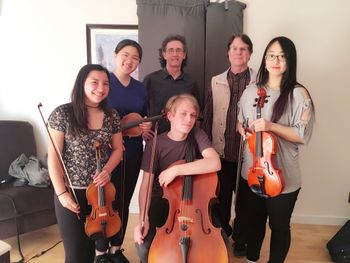 A great recording session with a young string quartet
