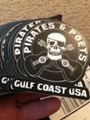 Pirates & Poets Stickers - 2 Pack