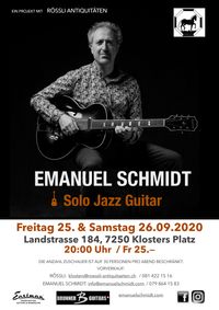 Emanuel Schmidt plays Solo Jazz at Rössli Antiquitäten