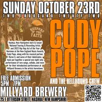 CODY POPE [Rare Cuts - One Night Only] at Millyard Brewery