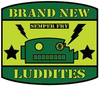 Brand New Luddites "Coat of Arms" Sticker