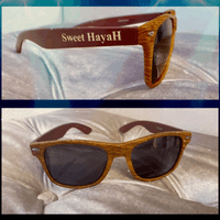 Sunglasses (Burgundy / Wooden Theme)