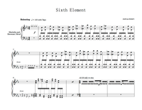 "Sixth Element" for Solo Marimba w/ Resonant Metals and Tape *HARD COPY*