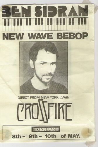 Ben Sidran Tour poster 1980's
