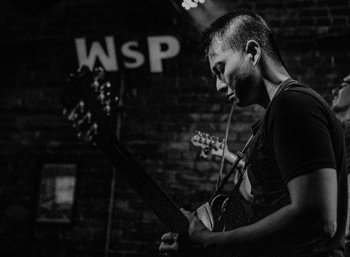 May 18, 2019 @ Bodega's Alley ...Thai Nguyen (Guitar) - Photo by Audrey Hertel
