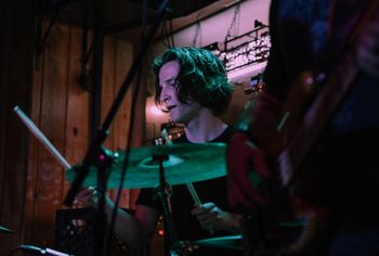 May 18, 2019 @ Bodega's Alley ...Joe Fox (Drums) - Photo by Audrey Hertel
