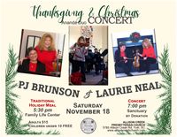 Allison Creek Presbyterian Church Music Series (Traditional Dinner & Christmas Concert w/Ananda Duo)