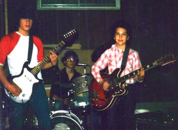 Garage jam with first band when I was 11 years old!  L-R Sam skenandore, brother Quintin Fernandez, Wade
