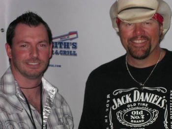 Chad with Toby Keith
