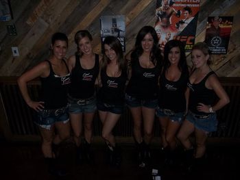 The beautiful Whiskey Girls at Toby Keith's Bar & Grill in Mesa, AZ proudly support Chad Freeman and Redline!!!
