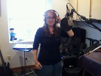 Ann recording at Tracy Collins Music Studios, Ocala, Fla.
