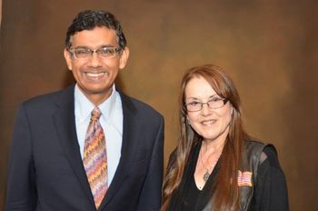Dinesh D'Souza with Ann at VIP reception, Benghazi Commemoration, 2018
