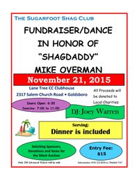 Sugarfoot Shag Club- Fundraiser in Memory of Mike Overman