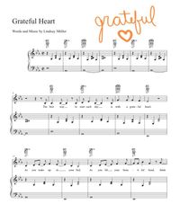 "Grateful Heart" Sheet Music [DIGITAL DOWNLOAD]
