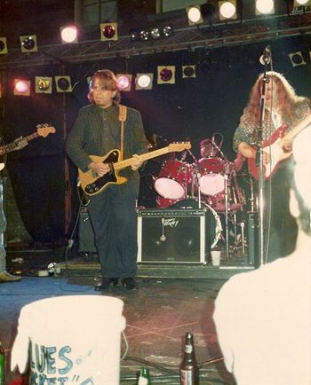 with Warren Haynes & the Roosevelt "Booba" Barnes Band at the Handy Awards 1991
