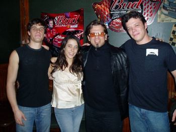 w/ The very talented Kansas City based T.U.F. ( The Schnebelen Brothers & Sister). Their father, the late-great Bluesman, Bob Schnebelen, was a dear friend of mine since the age of 13(long damn time ago). We all miss him.....
