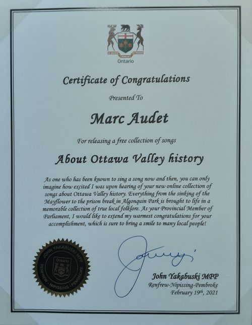 Ottawa Valley History Canadianna Folklore