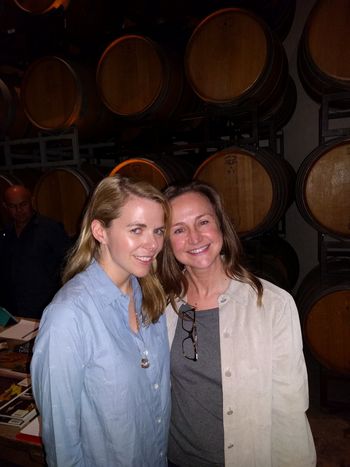 with Aoife O'Donovan at Folktale Winery in Carmel, California
