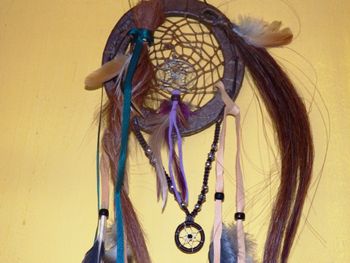 Closeup of Sharon's dream catcher from Tulley Jan 16
