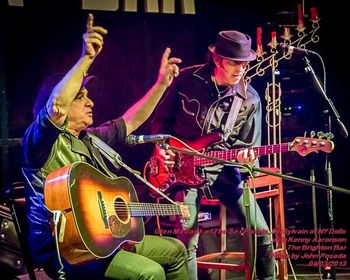 with Sylvain Sylvain & Glen Matlock Brighton Bar 2013
