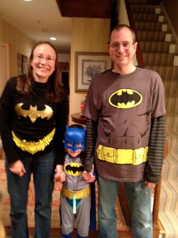 Bat Family, Halloween 2013
