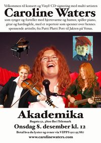 Caroline Waters LIVE at Akademika Bokhandel in Bø, Telemark