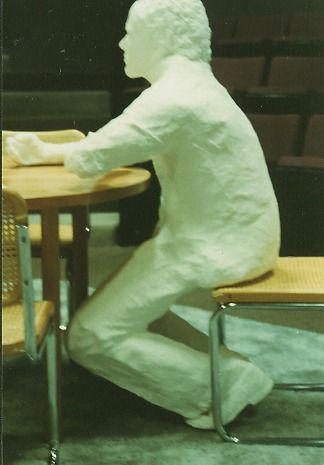 Full-body plaster casting. Theatre production.
