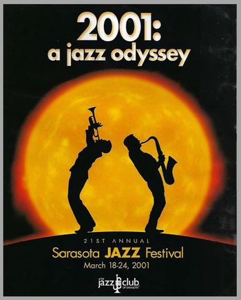 March 2001 -21st Sarasota Jazz Festival co-directors John & Jeff Clayton
