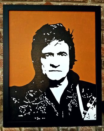 Johnny Cash 16x20 acrylic on canvas
