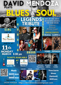 David Mendoza plays Blues & Soul Legends Tribute Concert (VIP Ticket)
