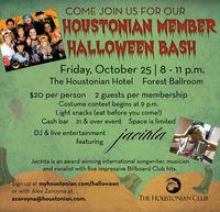 Houstonian Club Members Halloween Bash