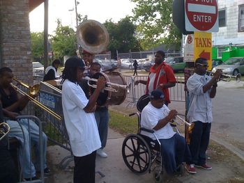 TBC Brass Band near Jazz Fest

