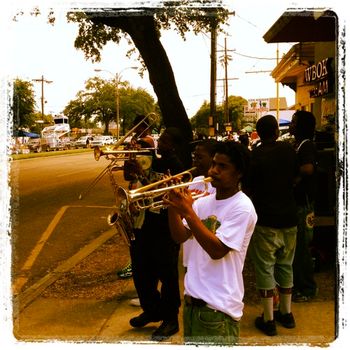 TBC Brass Band across from Seahorse
