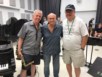 Dick Oatts, Dave Liebman, and me.
