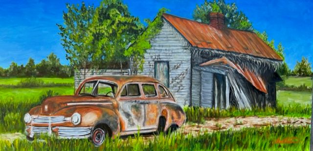 Rusty Pair, Oil, 48x24 $1200