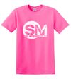 pink SM logo T-shirt medium