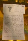 Handwritten GG Letter with Hand drawn Envelope