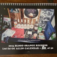 SALE!! 2024 GG Allin Wall Calendar Ltd Ed Hand #'d Only 50