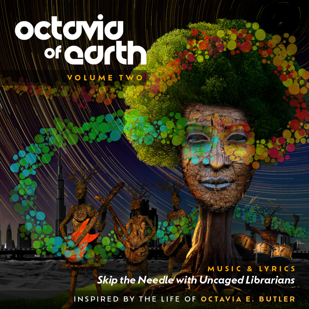 album cover of octavia of earth, the documusical inspired by the life of octavia e. butler
