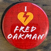 Lightning Heart Fred Oakman 1.5" Button