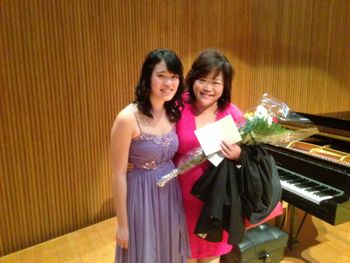 With my dear teacher, Angela Cheng
