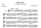 Giuseppe Paolucci - Sonata in sol maggiore per Mandolino e Basso Continuo - Mandolino e Mandoloncello/Mandola