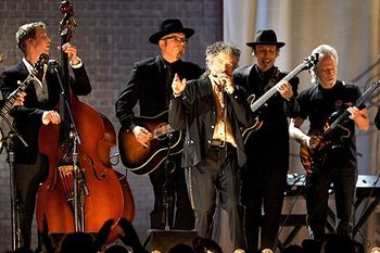 2011 Grammy Awards with Bob Dylan, Mumford & Sons and The Avett Brothers
