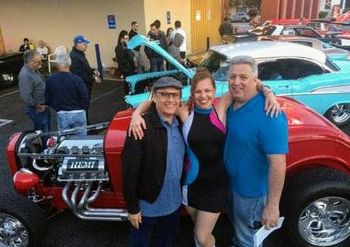 Promoting the BSAGG show at Bob's Big Boy car show in Toluca Lake
