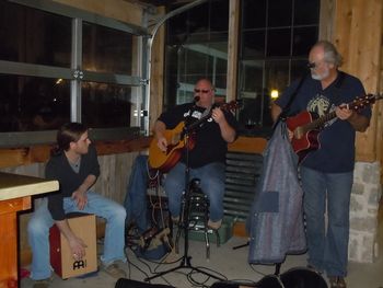 Doc, Mike, and Mark Hickman @ Roscoe's BBQ-1/25/12
