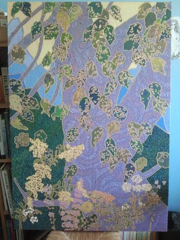Purple Tree, Oil on canvas, 2011, 29.5" x 43"
